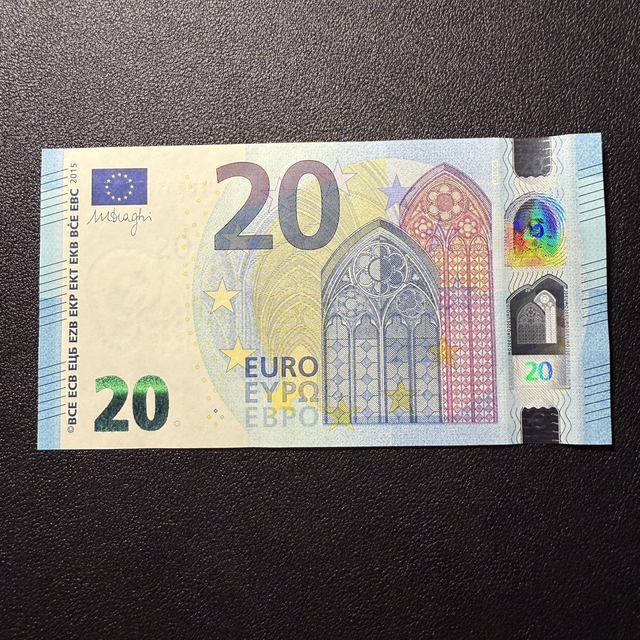 第16期 欧盟欧罗巴 20欧法国 全新unc