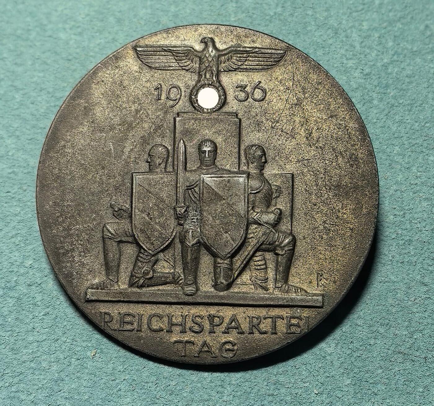 盛世勋华——号角文化勋章邮票专场拍卖第311期 德国（1939）1936年NSDAP全国党日纪念证章 带厂标