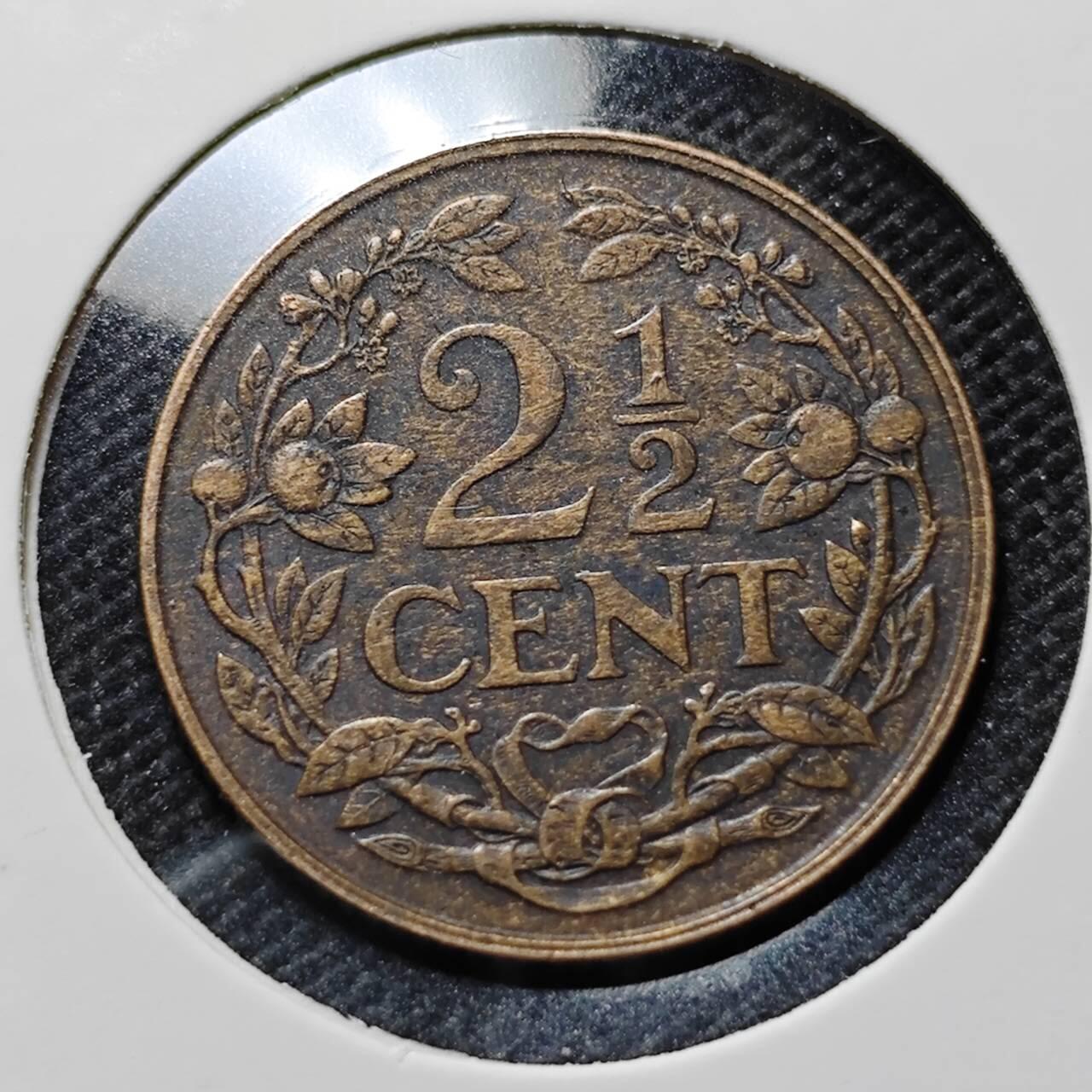 KK钱币收藏小铺  第410期 2月预留时间 周末发货  1918荷兰2.5分铜币