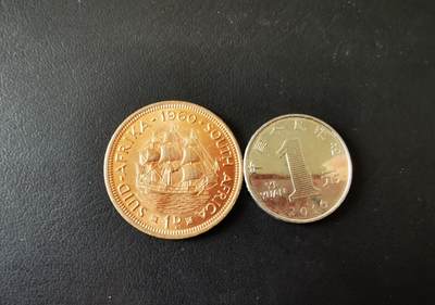 零零发外国硬币拍卖 无佣金 - 原光英属南非1便士