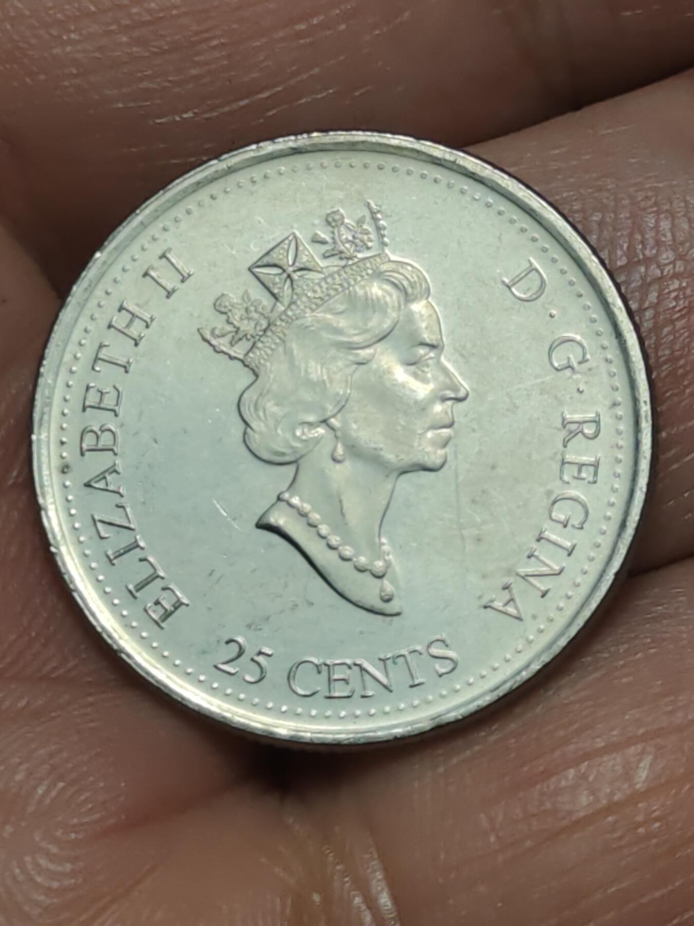 2026年第三十八场(总第二百零七场）外国好品散币场(免佣金) 加拿大🇨🇦2000单年份25分(千禧年纪念币，智慧主题)