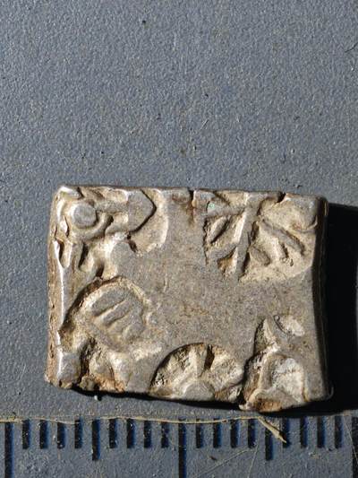 124期新疆红钱粟特钱币丝路钱币专场 - 孔雀王朝银币