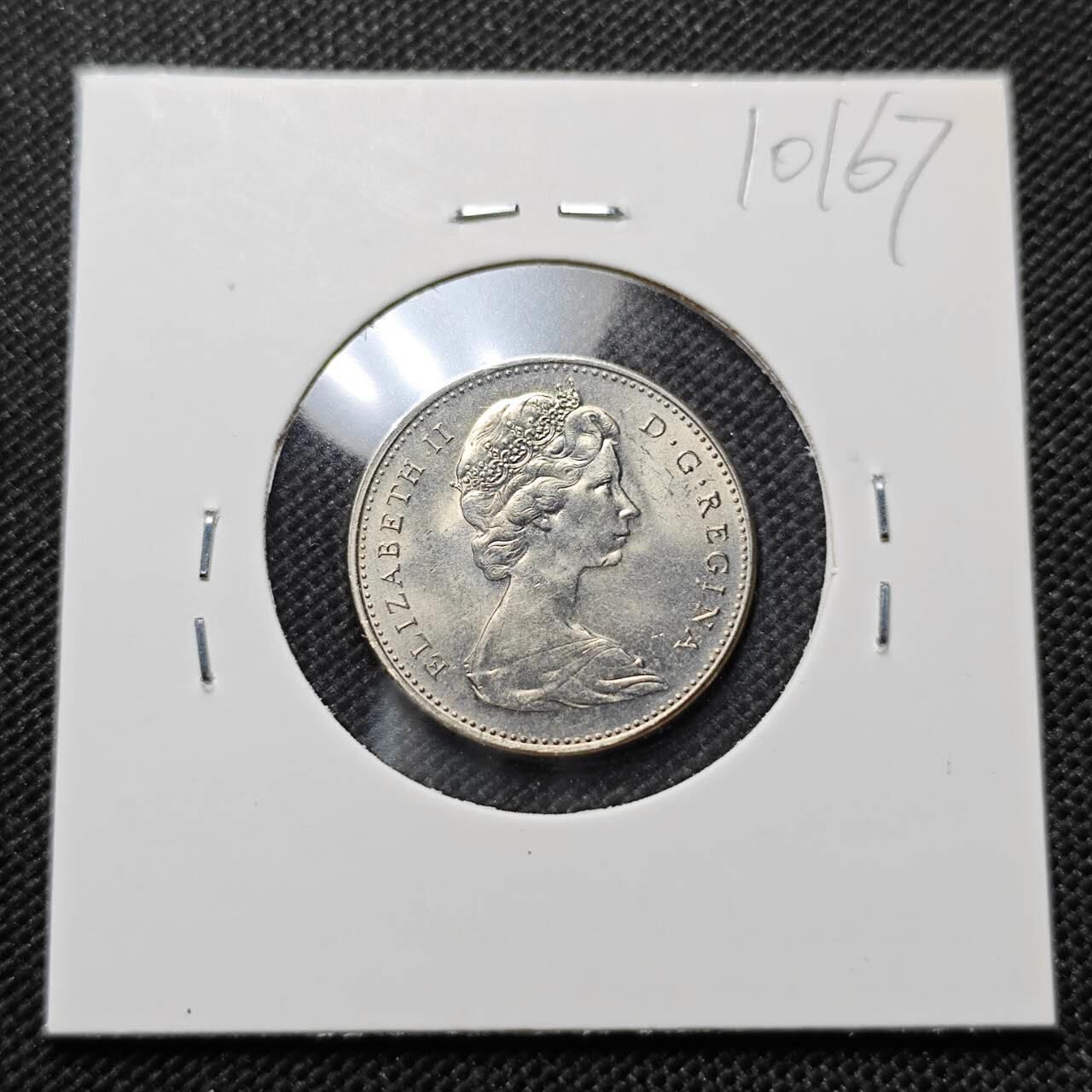 KK钱币收藏小铺  第410期 2月预留时间 周末发货  1974加拿大5分 好品