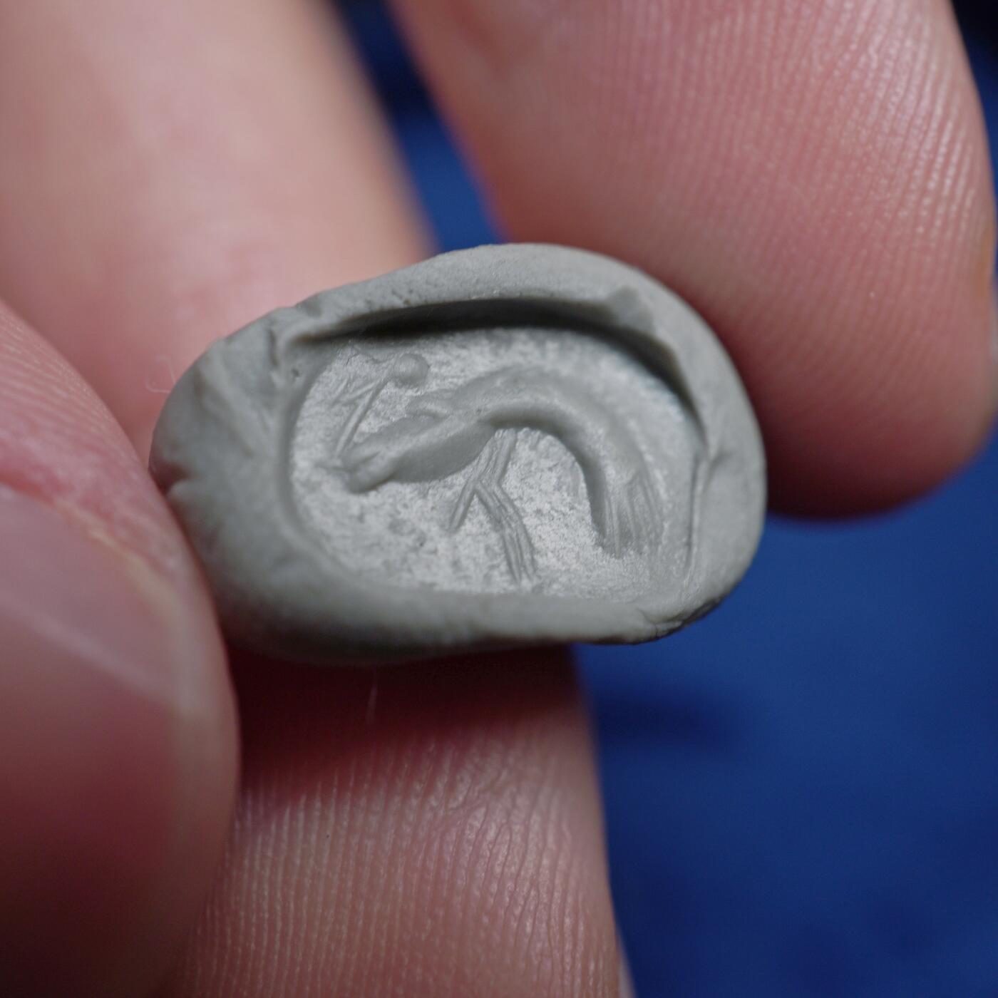 琋语集藏2026年04月欧洲古典打制币拍卖 古罗马时期鸡肝玛瑙虾印