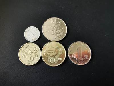 零零发外国硬币拍卖 无佣金 - 冰岛一组