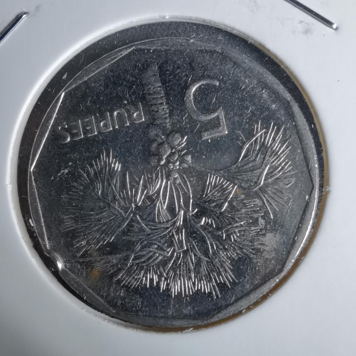 沼泽如烟--第1038场 塞舌尔2010年5卢比