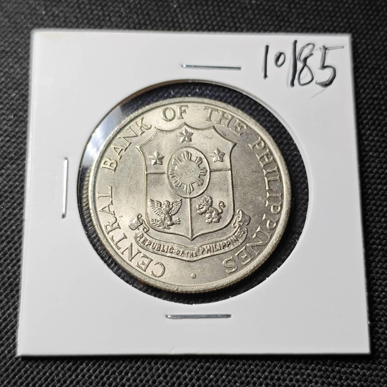 KK钱币收藏小铺  第410期 2月预留时间 周末发货  1964菲律宾打铁女神50分 好品