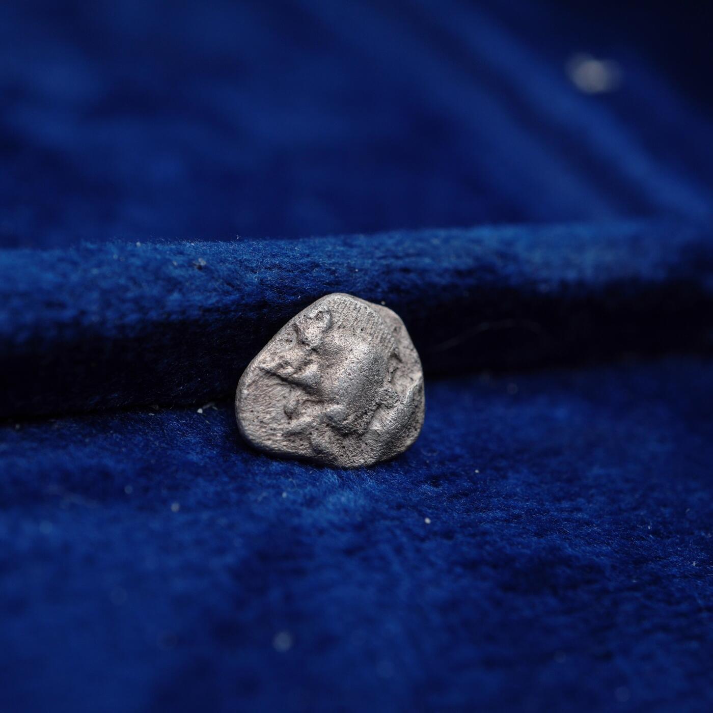 琋语集藏2026年04月欧洲古典打制币拍卖 古希腊米西亚地区-咆哮狮子与野猪金枪鱼1奥波银币