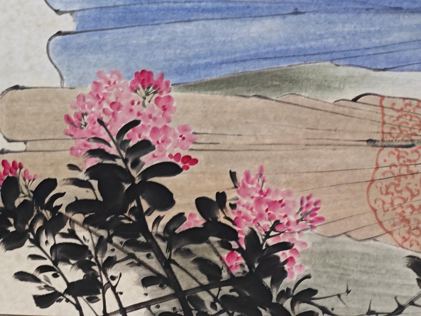 书画专场 申慧《春风舞海棠》