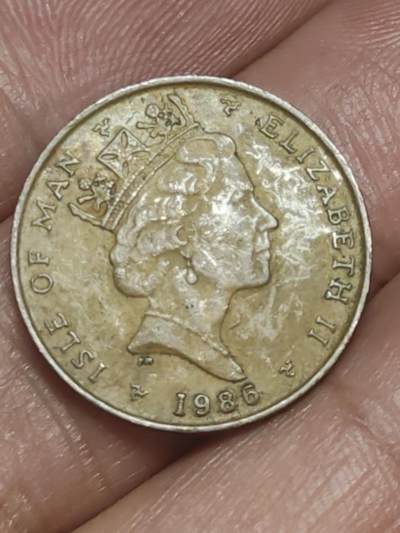 2026年第三十八场(总第二百零七场）外国好品散币场(免佣金) - 英属马恩岛🇮🇲1986年1便士(伊丽莎白二世中年高冠第一套)