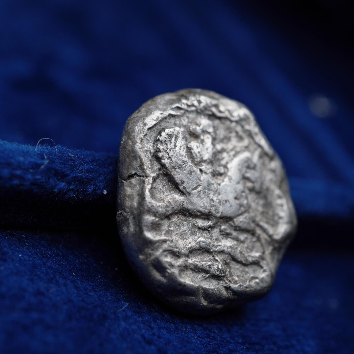 琋语集藏2026年04月欧洲古典打制币拍卖 古希腊腓尼基地区-推罗城猫头鹰与海马2德拉克马银币（重版）