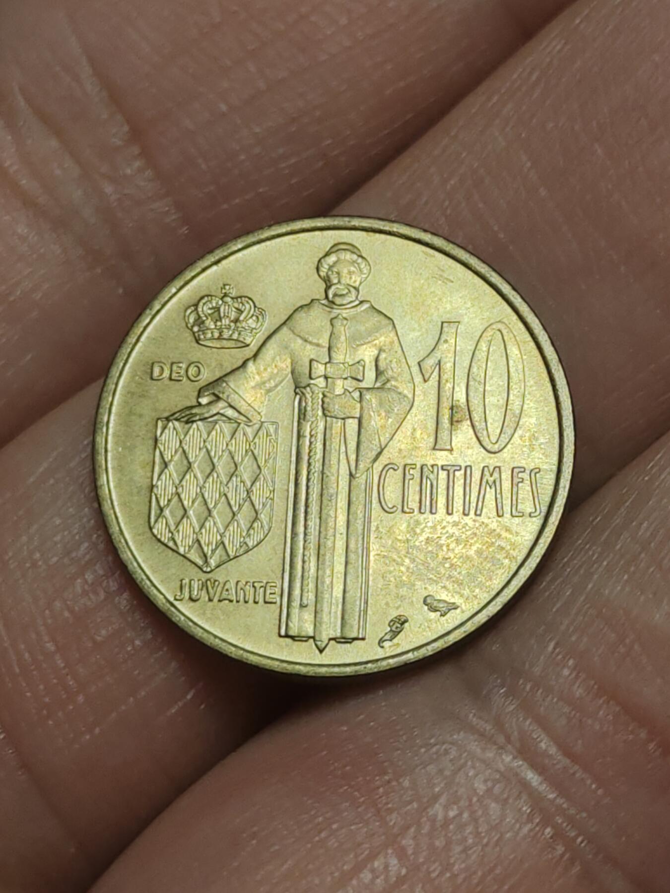 2026年第三十八场(总第二百零七场）外国好品散币场(免佣金) 摩纳哥🇲🇨1962年10生丁(兰尼埃三世第二套，Owl–猫头鹰标)