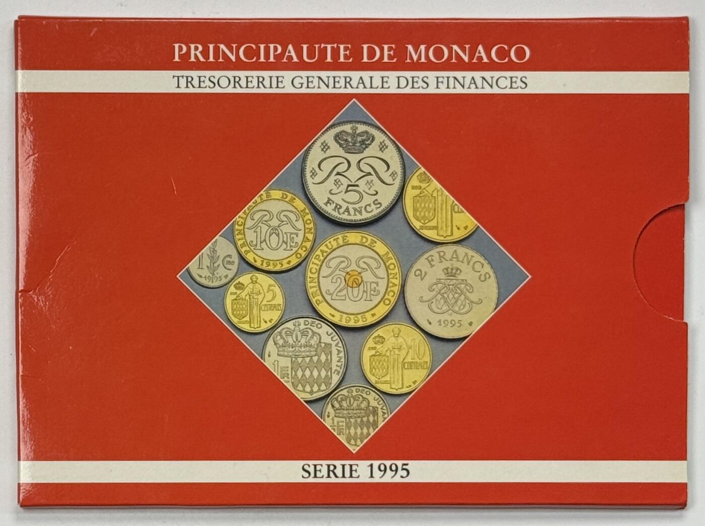 S&S Numismatic世界钱币-拍卖 第123期  摩纳哥1995年 最后的摩纳哥法郎 10枚关门套币 官方卡币