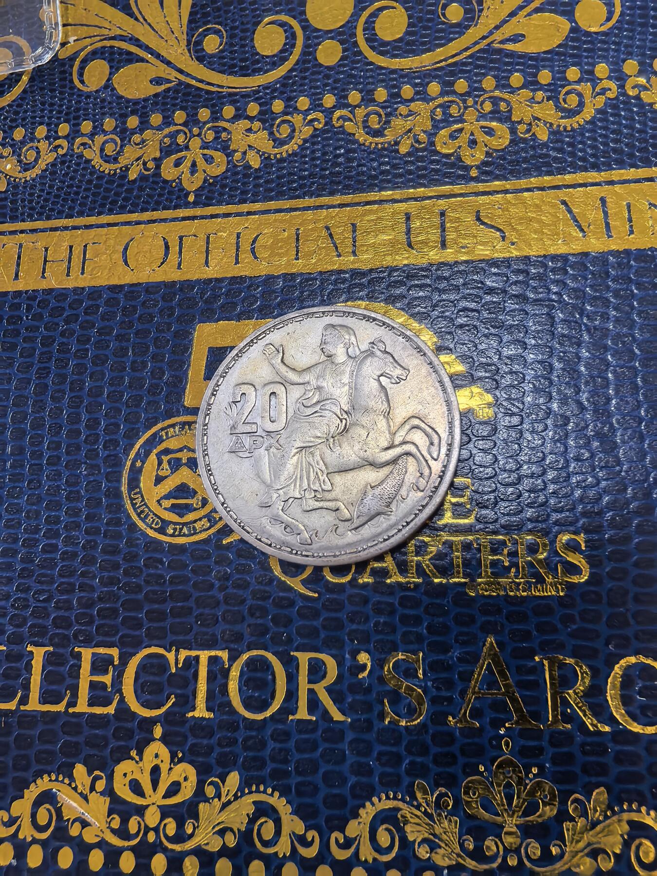 长老汇马年精选第十四场拍卖 1960希腊月亮女神20德拉克马银币，7.5克835银