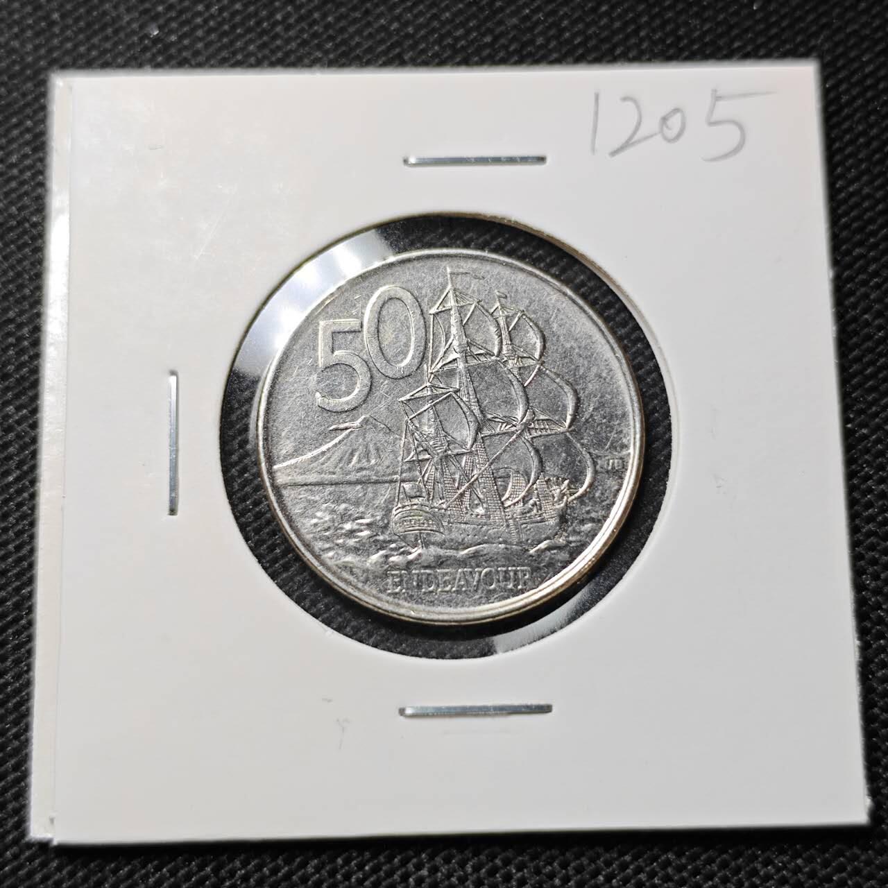 KK钱币收藏小铺  第412期 2月预留时间 周末发货 2006新西兰50分 