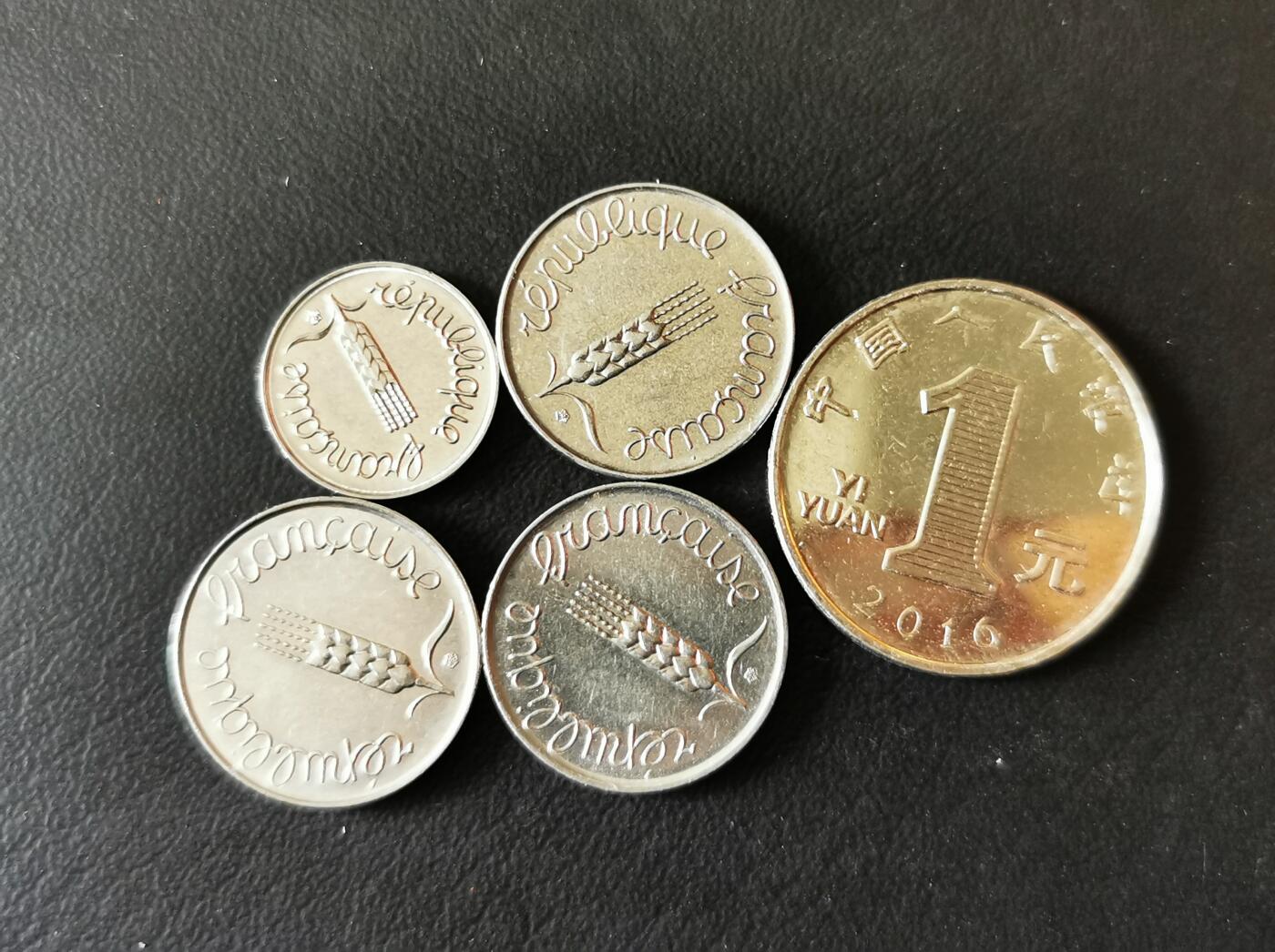 零零发外国硬币拍卖 无佣金 法国早期1生丁5生丁硬币