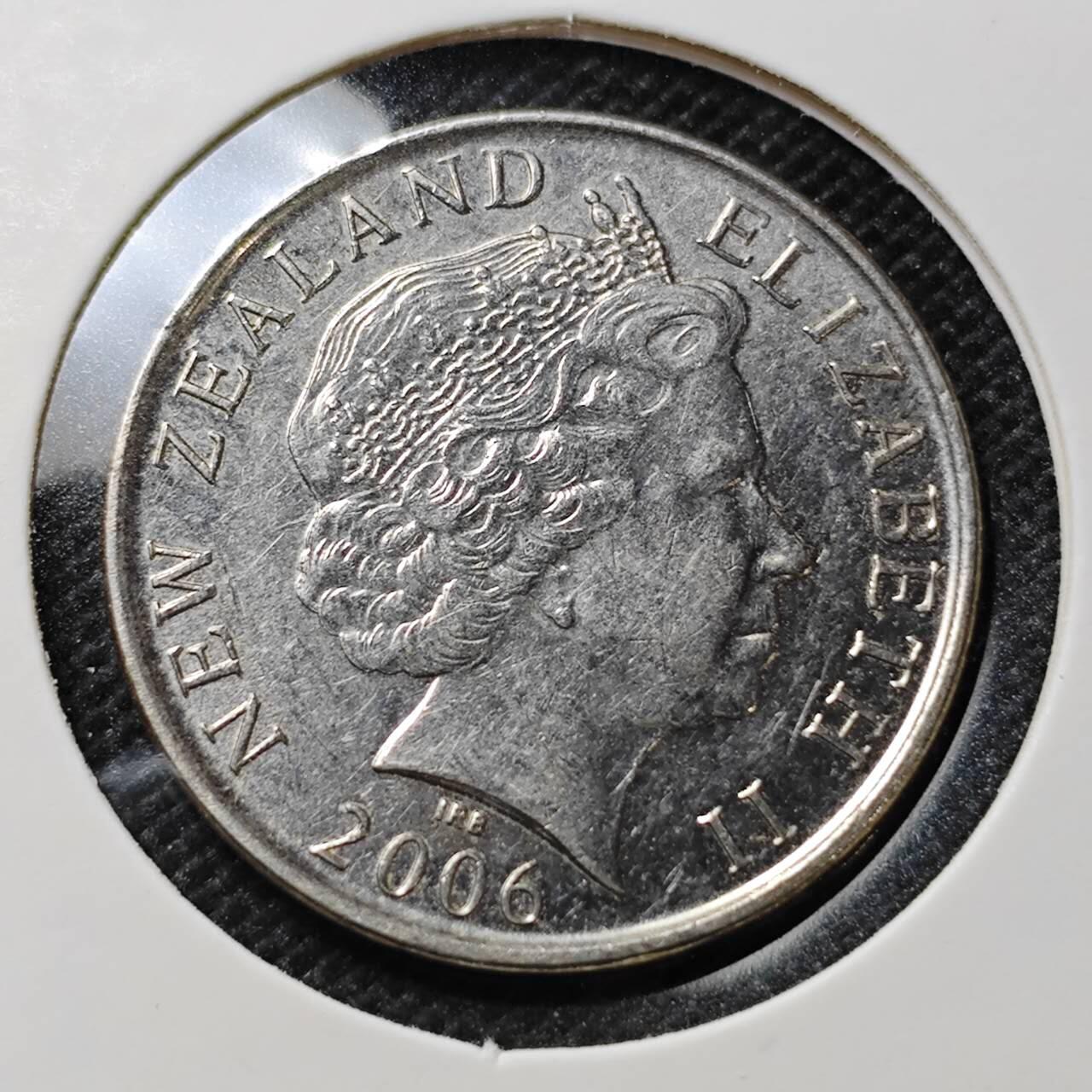 KK钱币收藏小铺  第412期 2月预留时间 周末发货 2006新西兰50分 