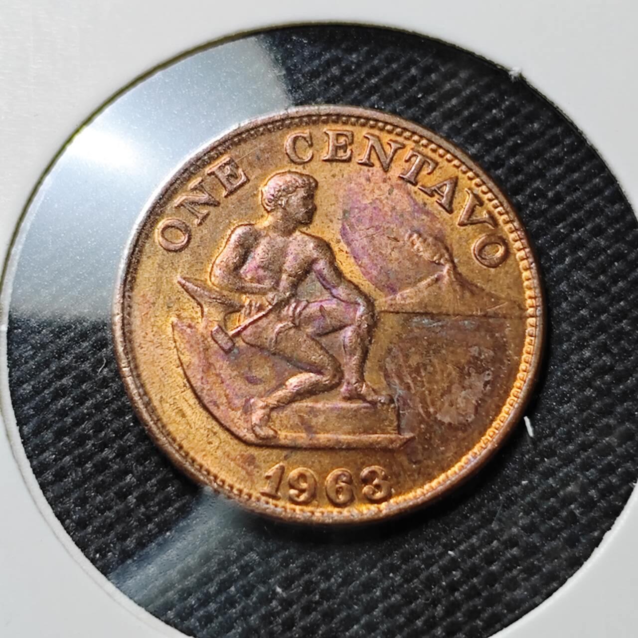 KK钱币收藏小铺  第412期 2月预留时间 周末发货 1963美属菲律宾5分 