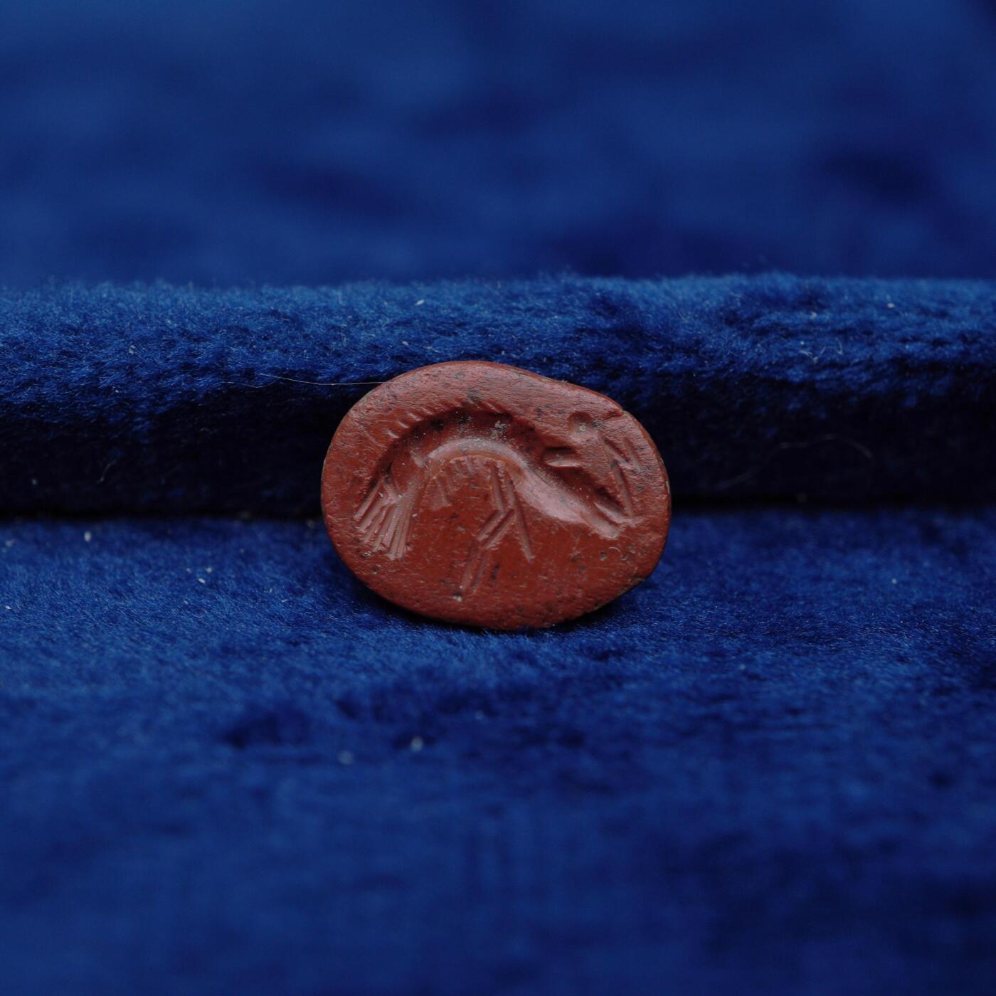 琋语集藏2026年04月欧洲古典打制币拍卖 古罗马时期鸡肝玛瑙虾印