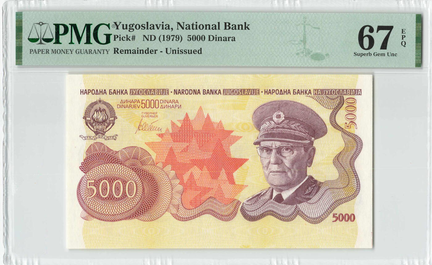 小福收藏拍卖第204期 评级币精选场 本期有 荷兰经典AA冠拿杯子的蛇 叙利亚世遗帕尔米拉古城豹子号冠军分 法国红衣主教冠军分 意大利经典达芬奇   白俄罗斯 "Millennium" 纪念版AA冠全同千位号全套  南斯拉夫铁托未发行版 美国 墨西哥 越南 法属印度支那等多国精美高分珍稀老钞精品纸币