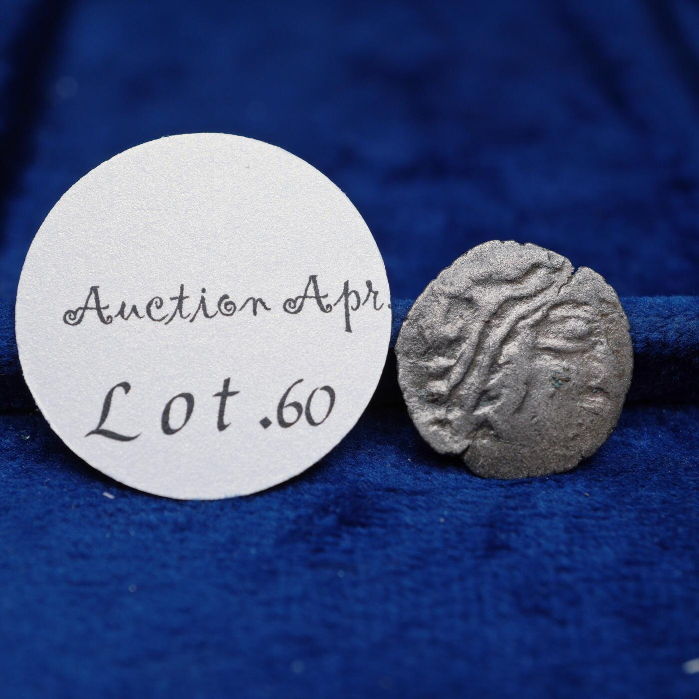 琋语集藏2026年04月欧洲古典打制币拍卖 古希腊科马基尼地区模仿塞琉古德米特里一世德拉克马银币