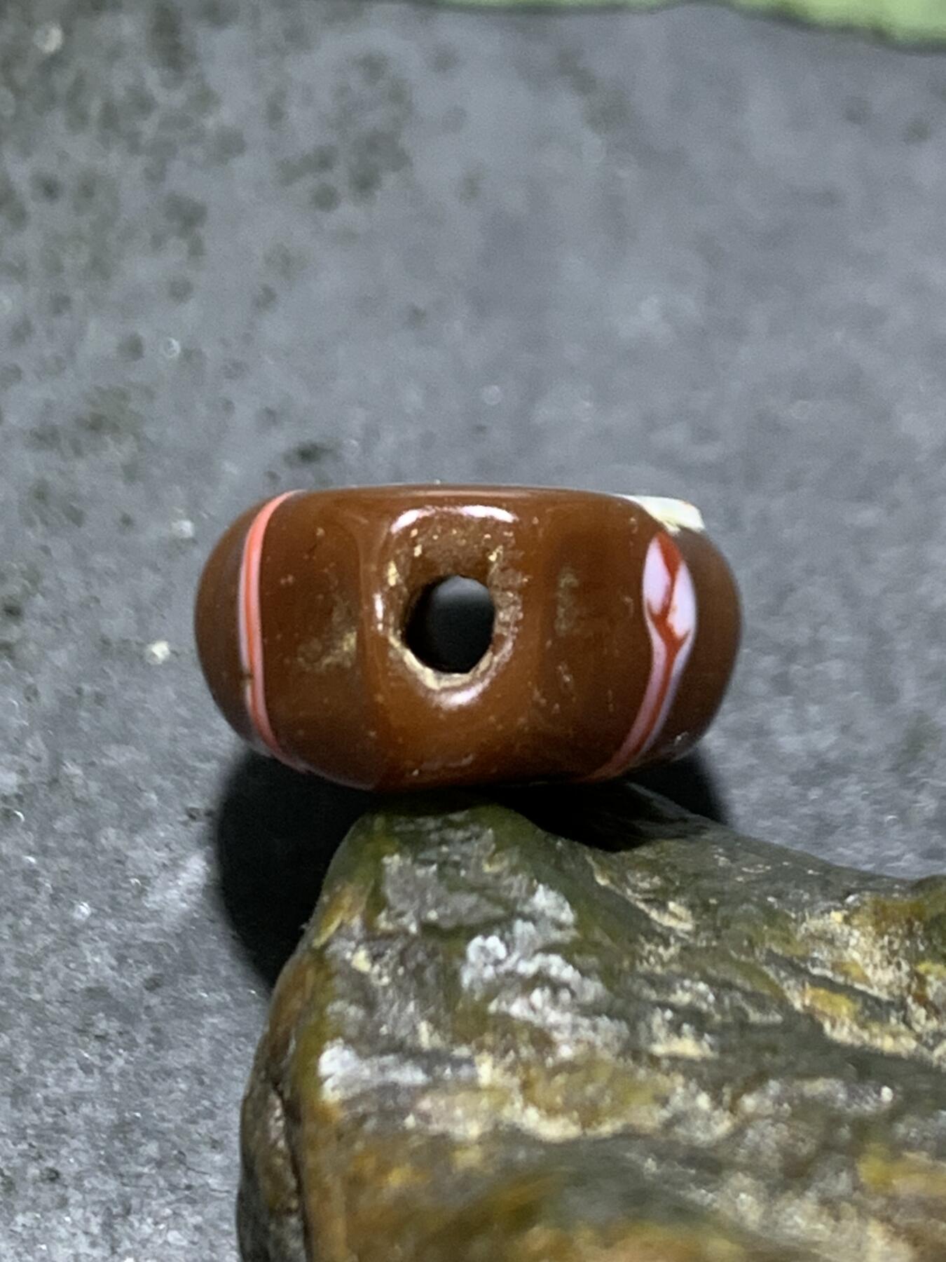 西亚古法手做恶魔之眼，人面琉璃珠一颗，