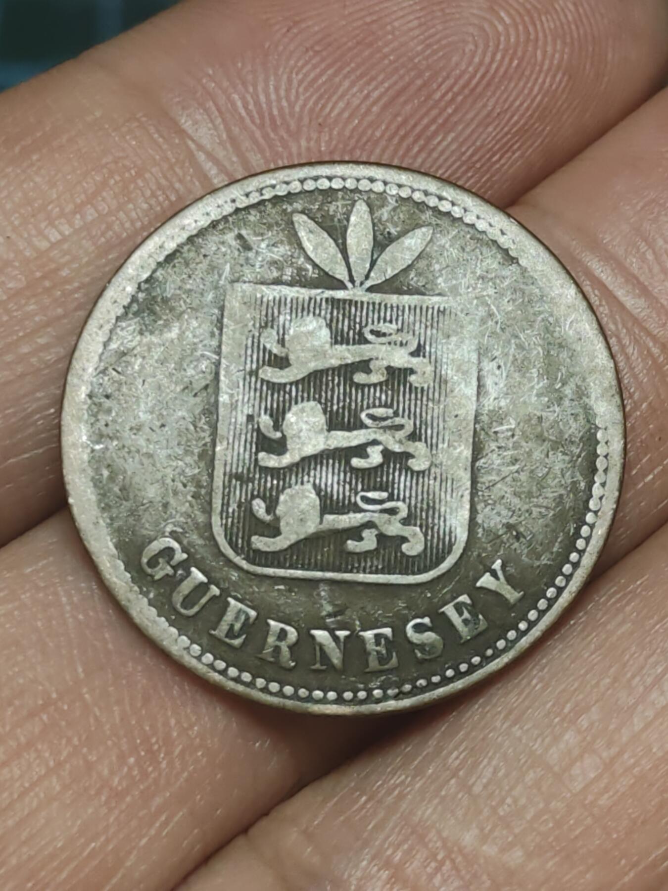 2026年第三十八场(总第二百零七场）外国好品散币场(免佣金) 英属根西岛🇬🇬1868年2道布(维多利亚女王时期，第二版首发年)