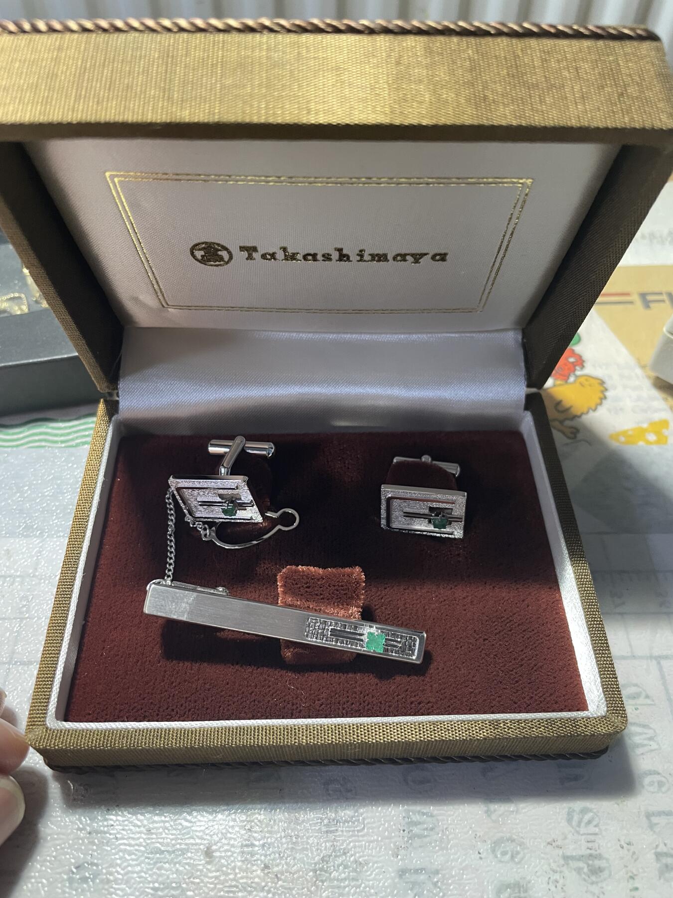 Takashimaya领带夹袖口夹