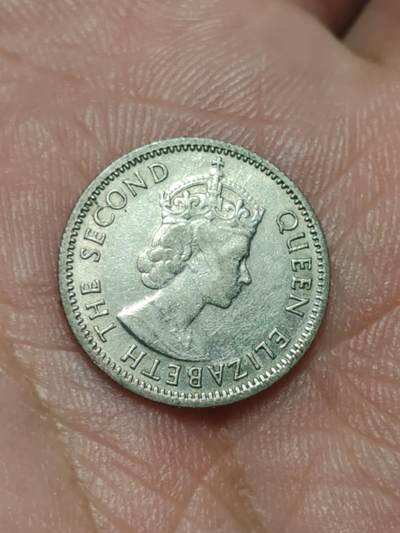 2026年第三十八场(总第二百零七场）外国好品散币场(免佣金) - 马来亚和英属婆罗洲1961年5分(伊丽莎白二世青年带冠，KN标金斯诺顿厂造)