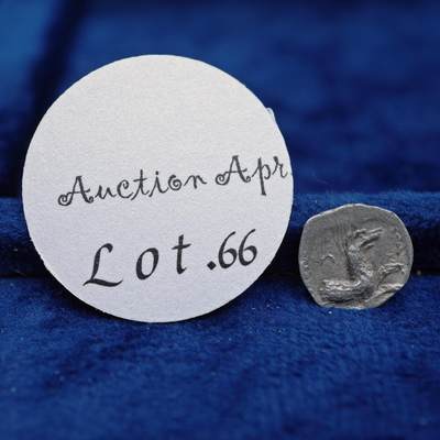 琋语集藏2026年04月欧洲古典打制币拍卖 - 古希腊西里西亚地区-巴力神与狼1奥波银币 