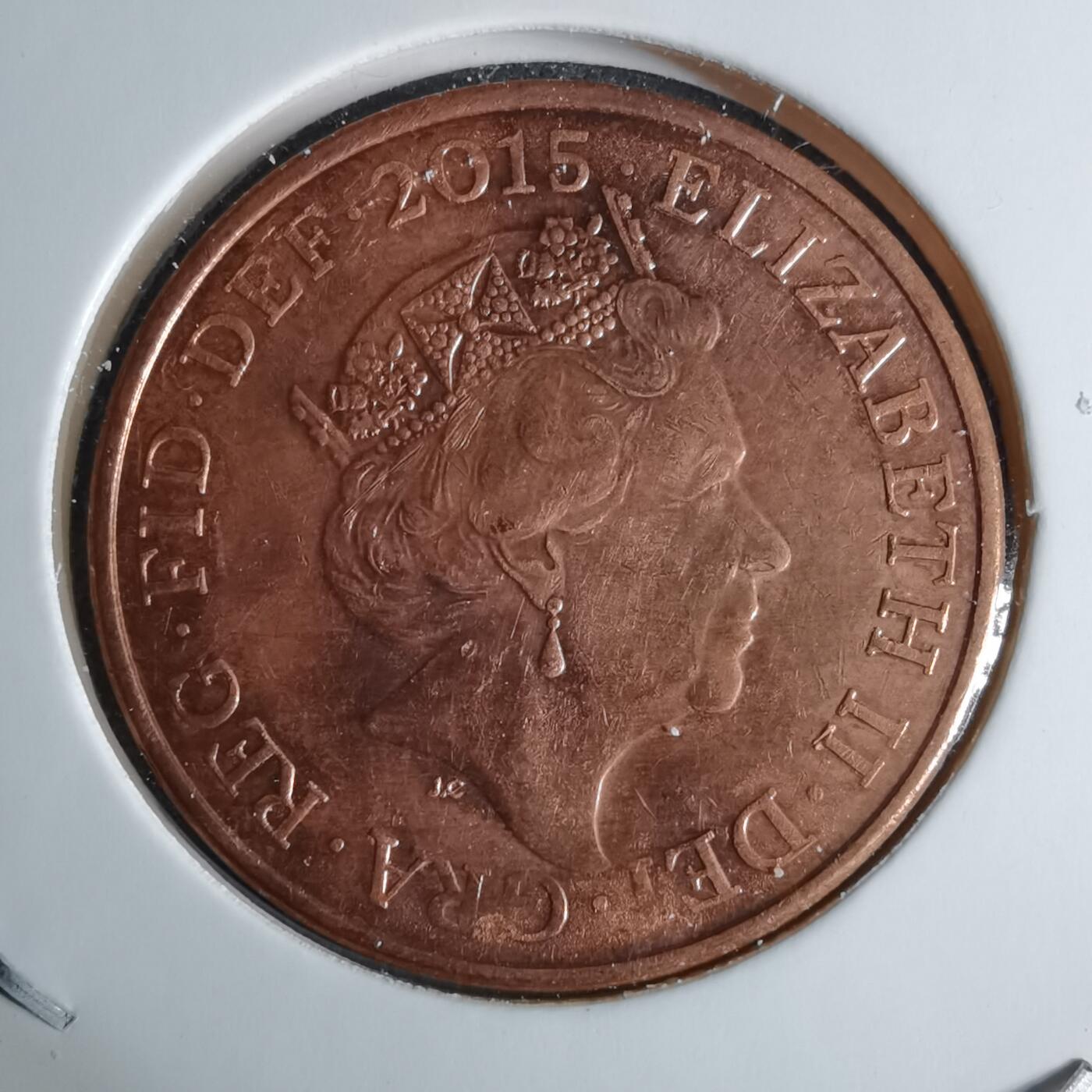 沼泽如烟--第1038场 英国2015年2便士