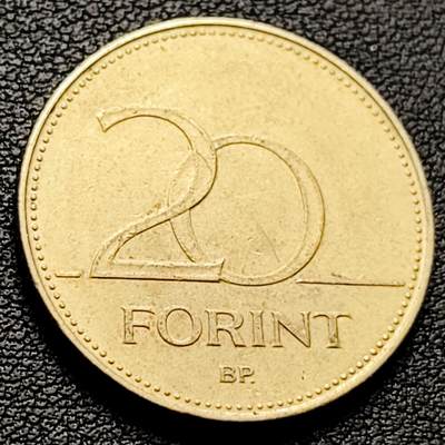 泉币菌-第217场-拍品多 请提前出价 - 无叶鸢尾花 匈牙利1994年20福林銅镍锌硬币 26.3毫米 6.9克