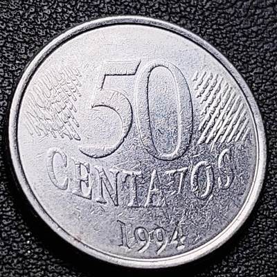 泉币菌-第217场-拍品多 请提前出价 - 巴西1994年10分 共和国肖像 不锈钢币 22mm 