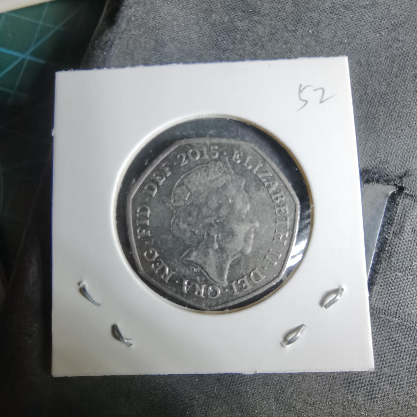 沼泽如烟--第1038场 英国2015年50便士