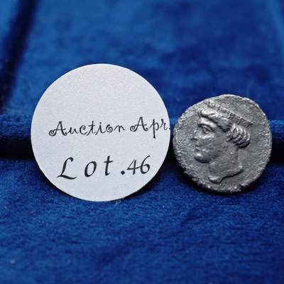 琋语集藏2026年04月欧洲古典打制币拍卖 - 古希腊本都-天后赫拉与猫头鹰1德银币