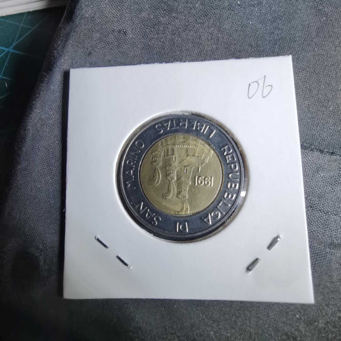 沼泽如烟--第1038场 圣马力诺1991年500里拉