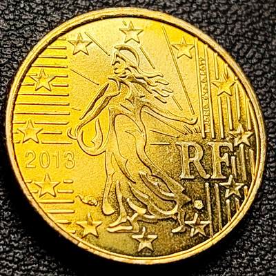 泉币菌-第217场-拍品多 请提前出价 - 欧元 法国2013年10欧分铜币 玛丽安娜 欧盟地图 19.75MM 