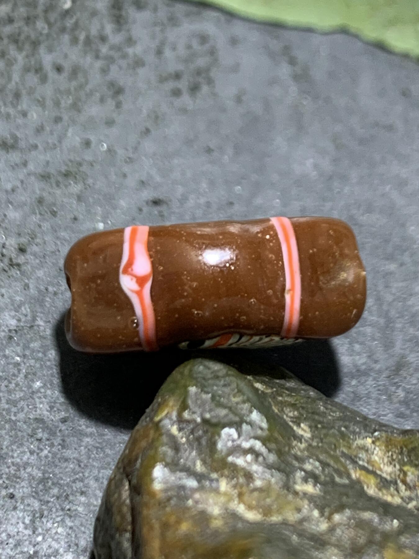 西亚古法手做恶魔之眼，人面琉璃珠一颗，