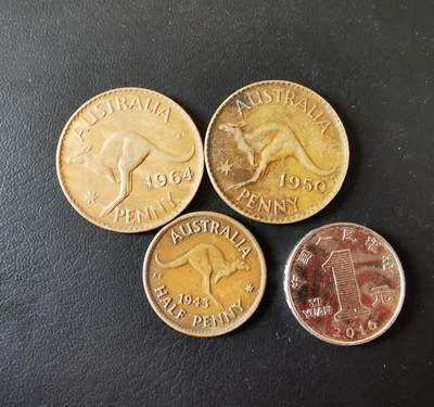 零零发外国硬币拍卖 无佣金 - 澳大利亚一组