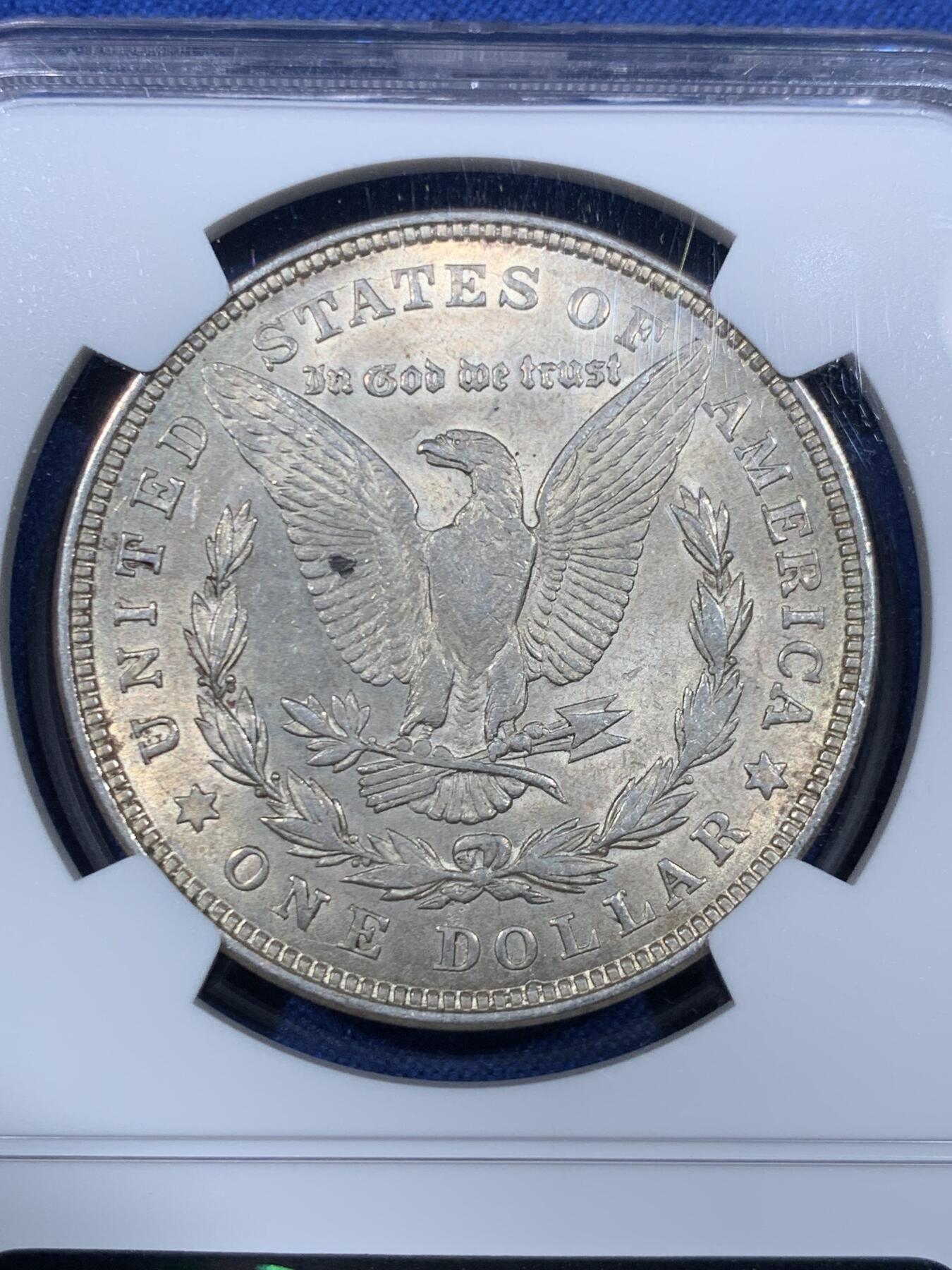 《竞宝斋》第475场 周日，周一 2场连拍 （全场包邮）欢迎送拍 NGC MS63 美国 1921年 摩根一元银币