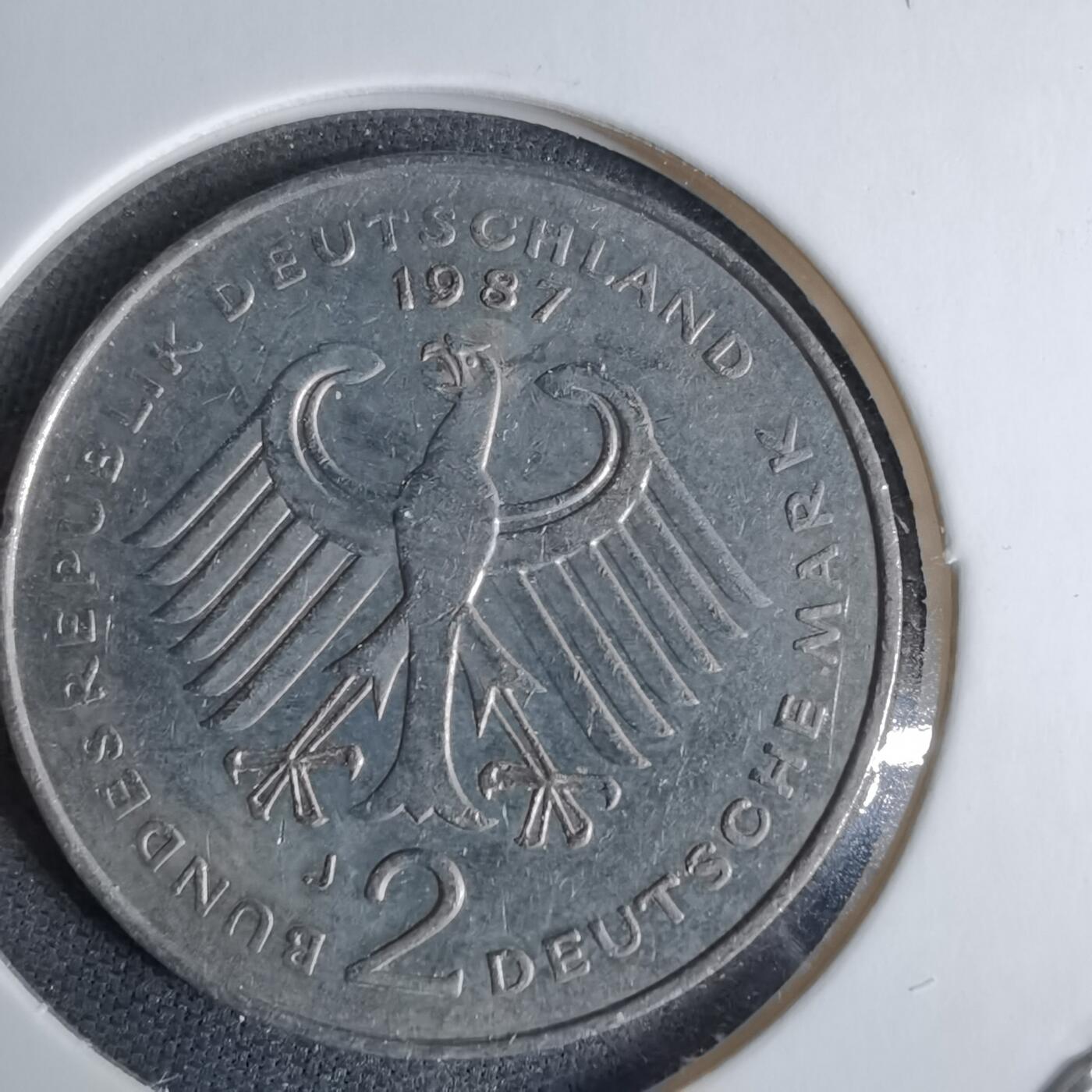 沼泽如烟--第1038场 德国1987年2马克