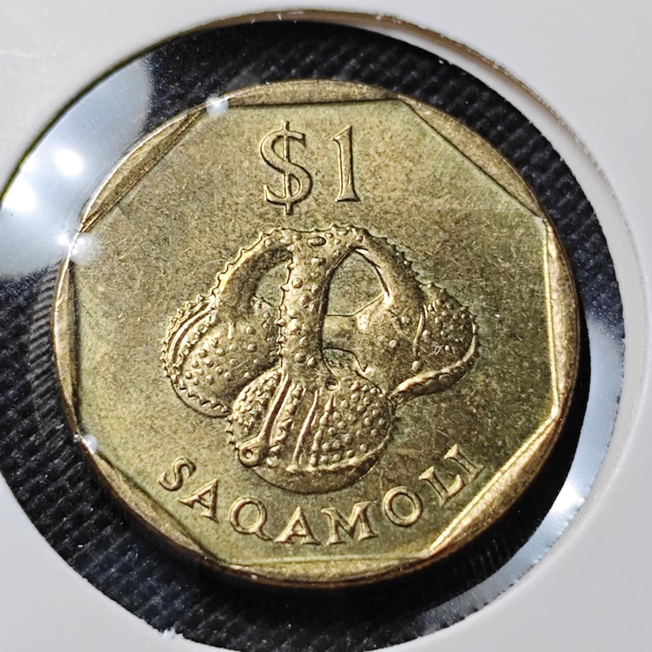 KK钱币收藏小铺  第412期 2月预留时间 周末发货 1995斐济1元 