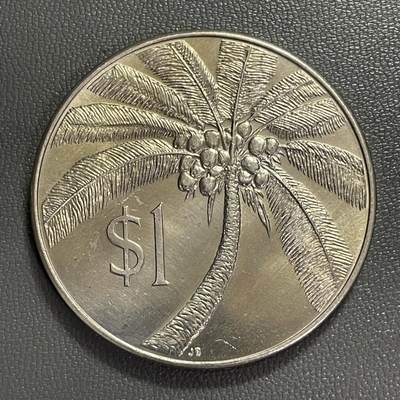 回流0406 - 少！全新西萨摩亚（现萨摩亚独立国）1974年1塔拉 38mm