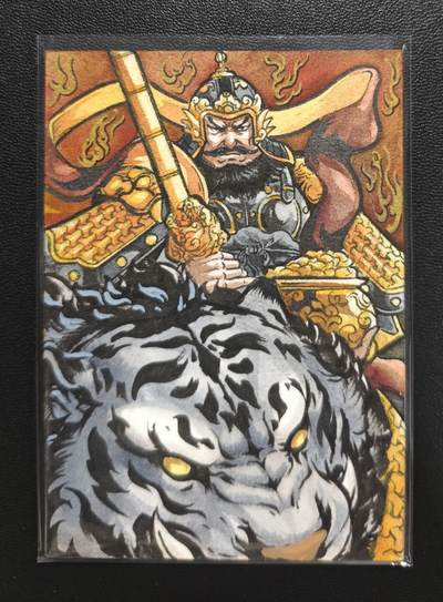 天玑星卡拍第183期《4.2周四截拍》持续收拍收评中 满赠卡需备注 - 【手绘卡】Rubick 黑虎财神 赵公明 手绘卡