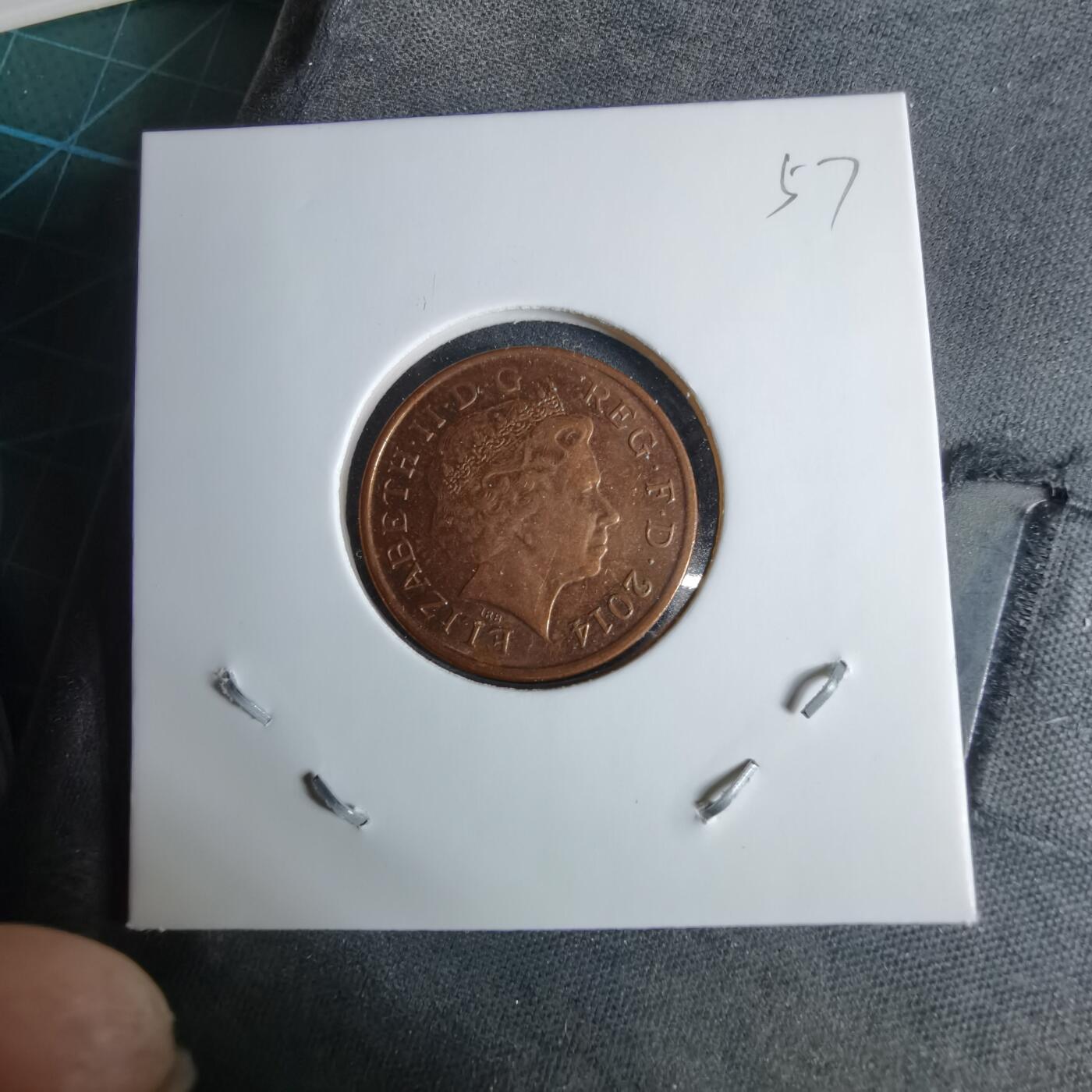 沼泽如烟--第1038场 英国2014年1便士