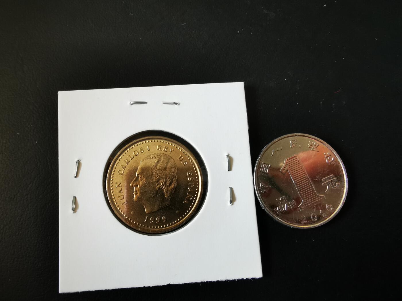 零零发外国硬币拍卖 无佣金 西班牙100比塞塔国际老人年