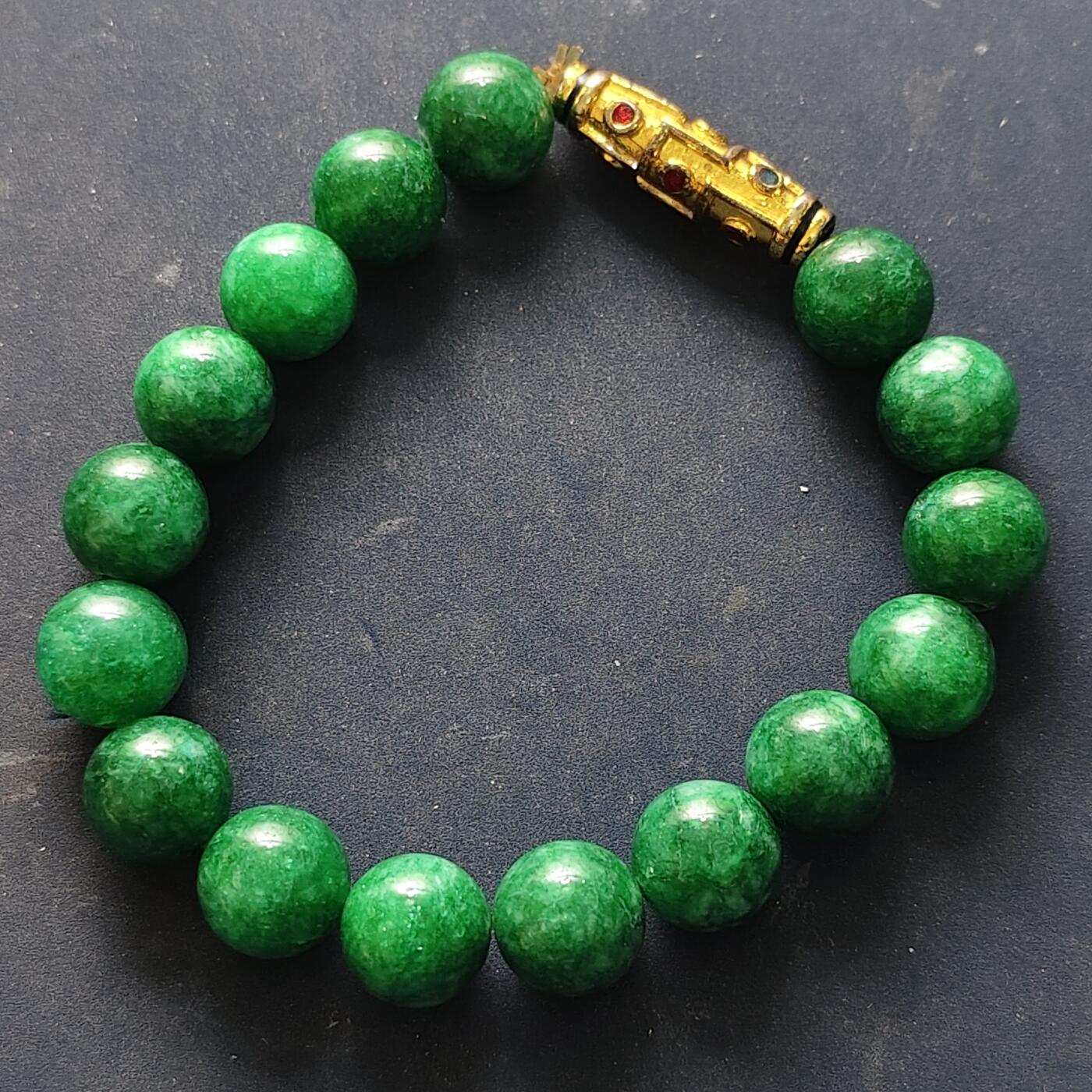 【全场包邮】纯粹捡漏拍516场【专场】 【杂件·自辨】青色不知名材质手串一组-带盒