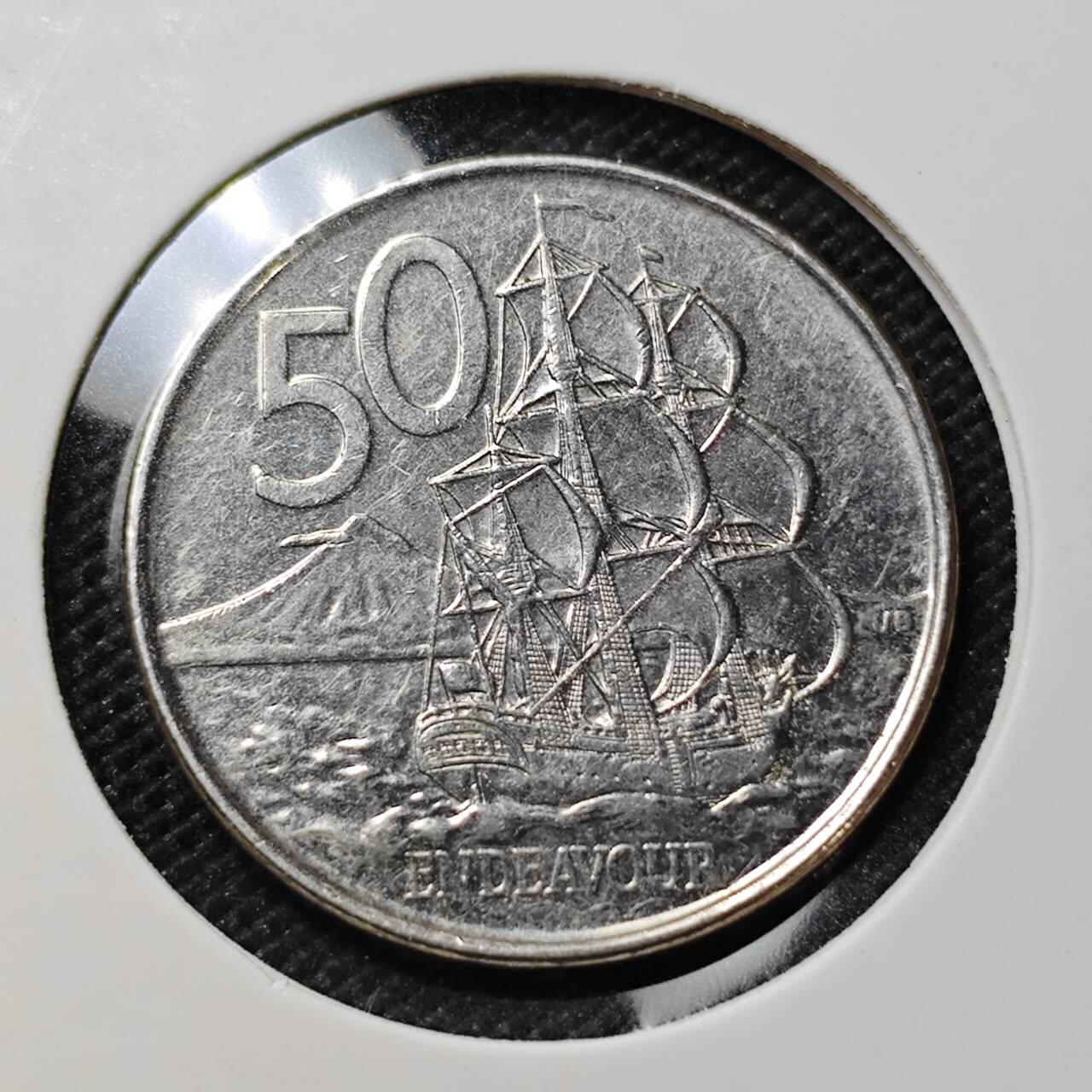 KK钱币收藏小铺  第412期 2月预留时间 周末发货 2006新西兰50分 