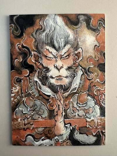 大麦马年第一场 - 胡艺龙手绘 黑神话 天命人 孙悟空 斗战胜佛