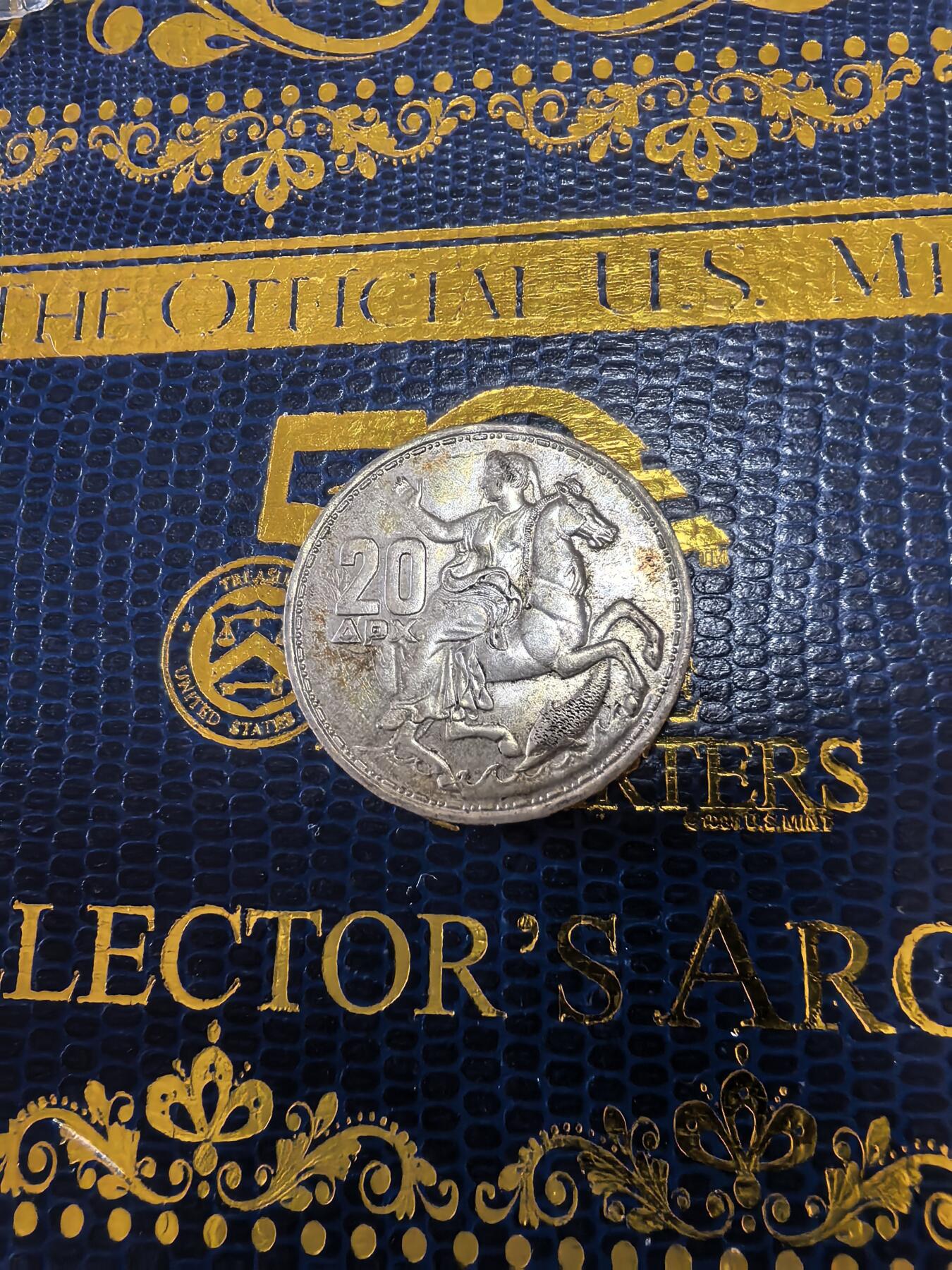 长老汇马年精选第十四场拍卖 1960希腊月亮女神20德拉克马银币，7.5克835银